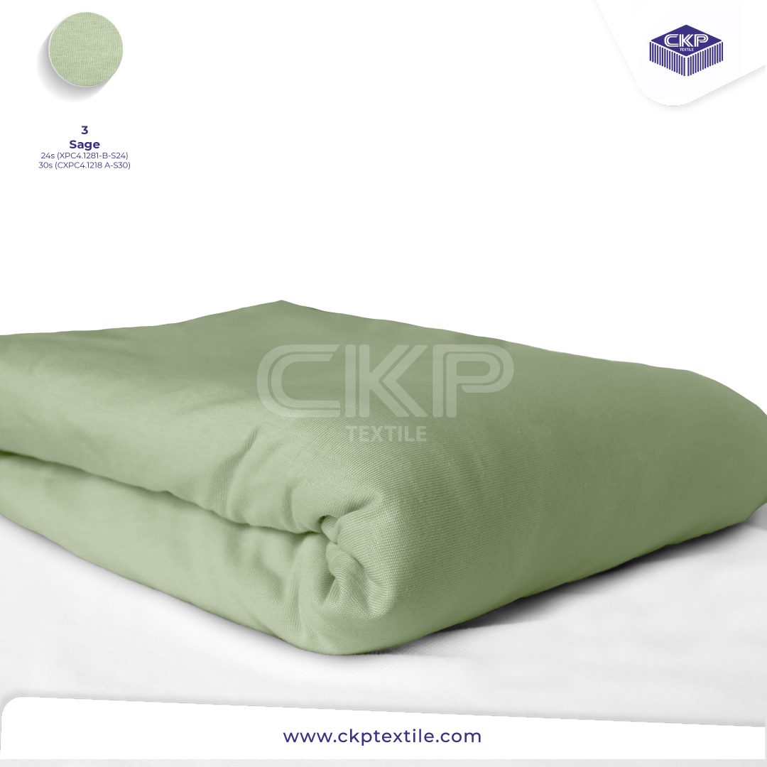 Cotton Combed Primacel – Sage (3)