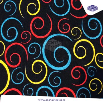 Combed Printing – Circle – Hitam