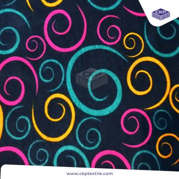 Combed Printing – Circle – Ungu