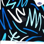 Combed Printing – Doodle – Biru