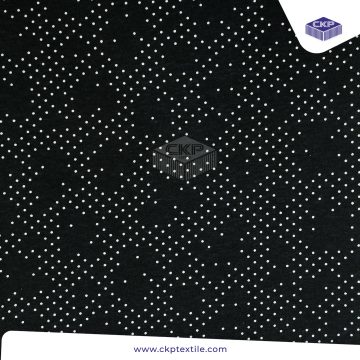 Combed Printing – Dot Rompal – Hitam