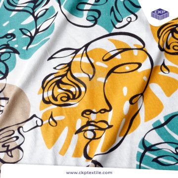 Combed Printing – Picasso Color – Putih