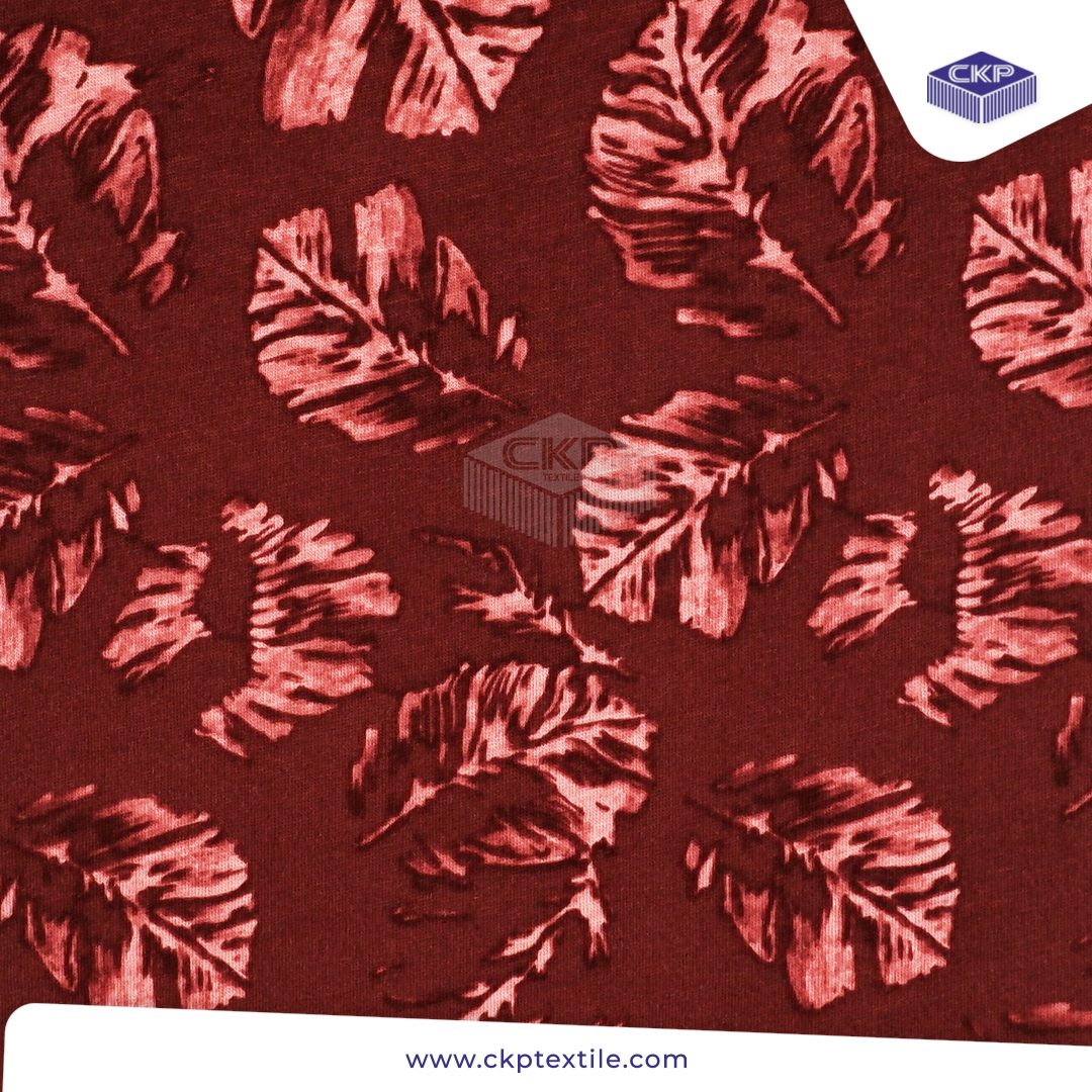 Combed Printing – Talia Brush – Maroon