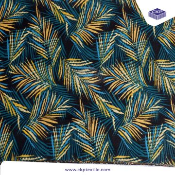 Combed Printing – Tropical Leaf- Hijau