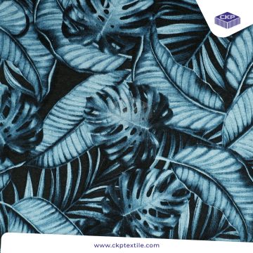 Combed Printing – Victory Leaf – Biru