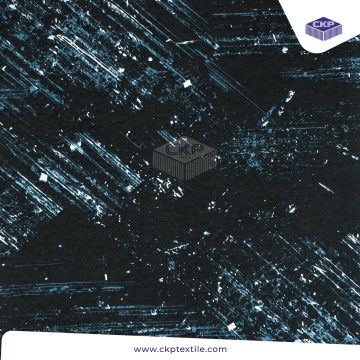 Combed Printing – Asteroid – Blue