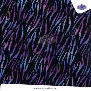 Combed Printing – Tiger – Ungu