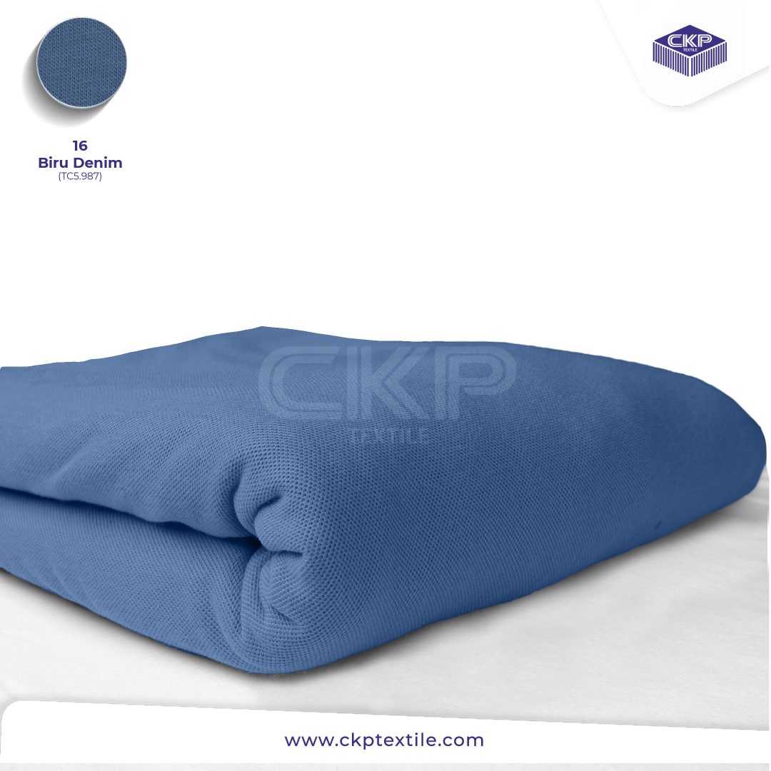 CVC Pique – Biru Denim (16)