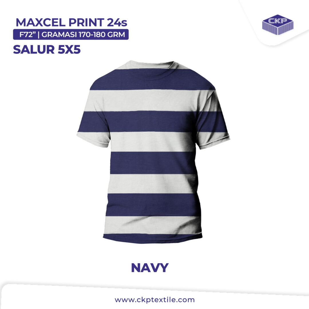 Combed Printing – Salur 5 x 5 – Navy