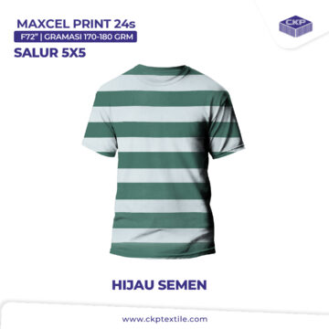 Combed Printing – Salur 5 x 5 – Hijau Semen