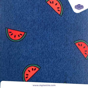 Combed Printing – Semangka Biru