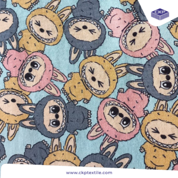 Combed Printing – Labubu Hijau Mint