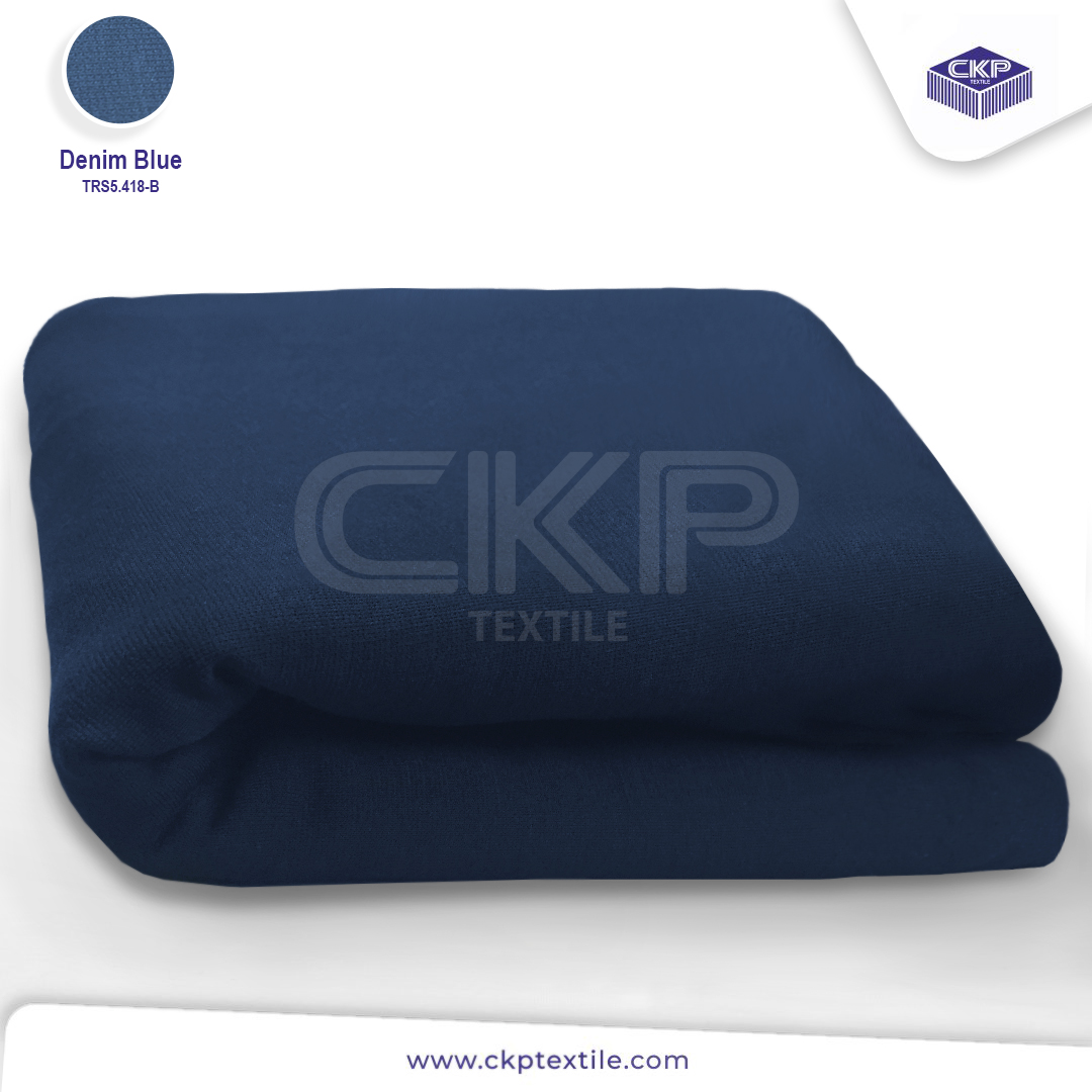 Double Knit Ponte – Denim Blue