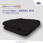 Premium Cotton Combed Giocel – Black Distro