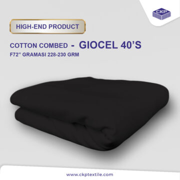 Premium Cotton Combed Giocel – Black Distro