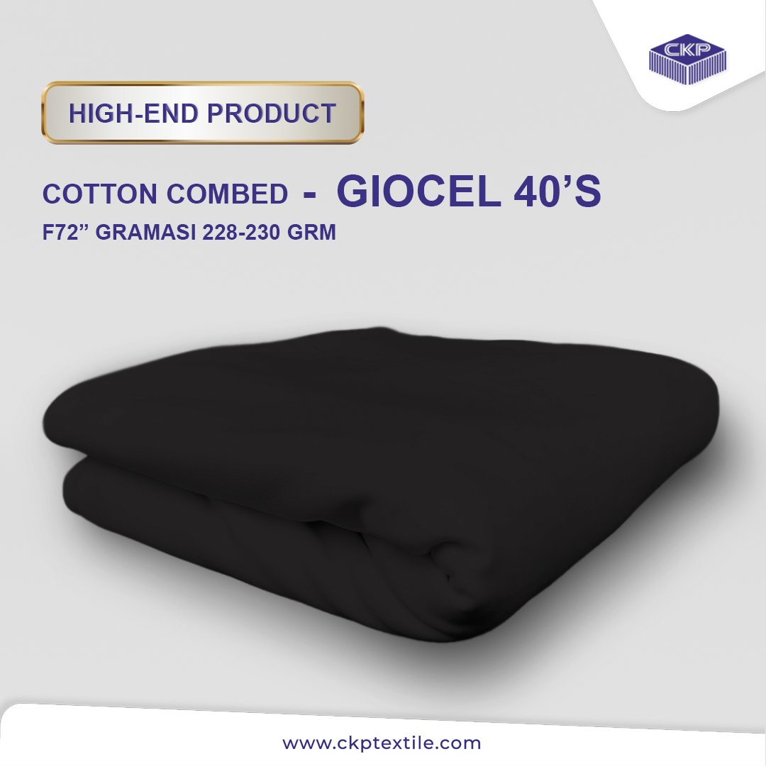 Premium Cotton Combed Giocel – Black Distro