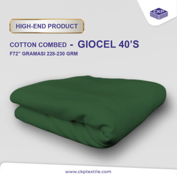 Premium Cotton Combed Giocel – Cactus Green
