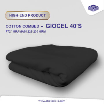 Premium Cotton Combed Giocel – Nanoblack