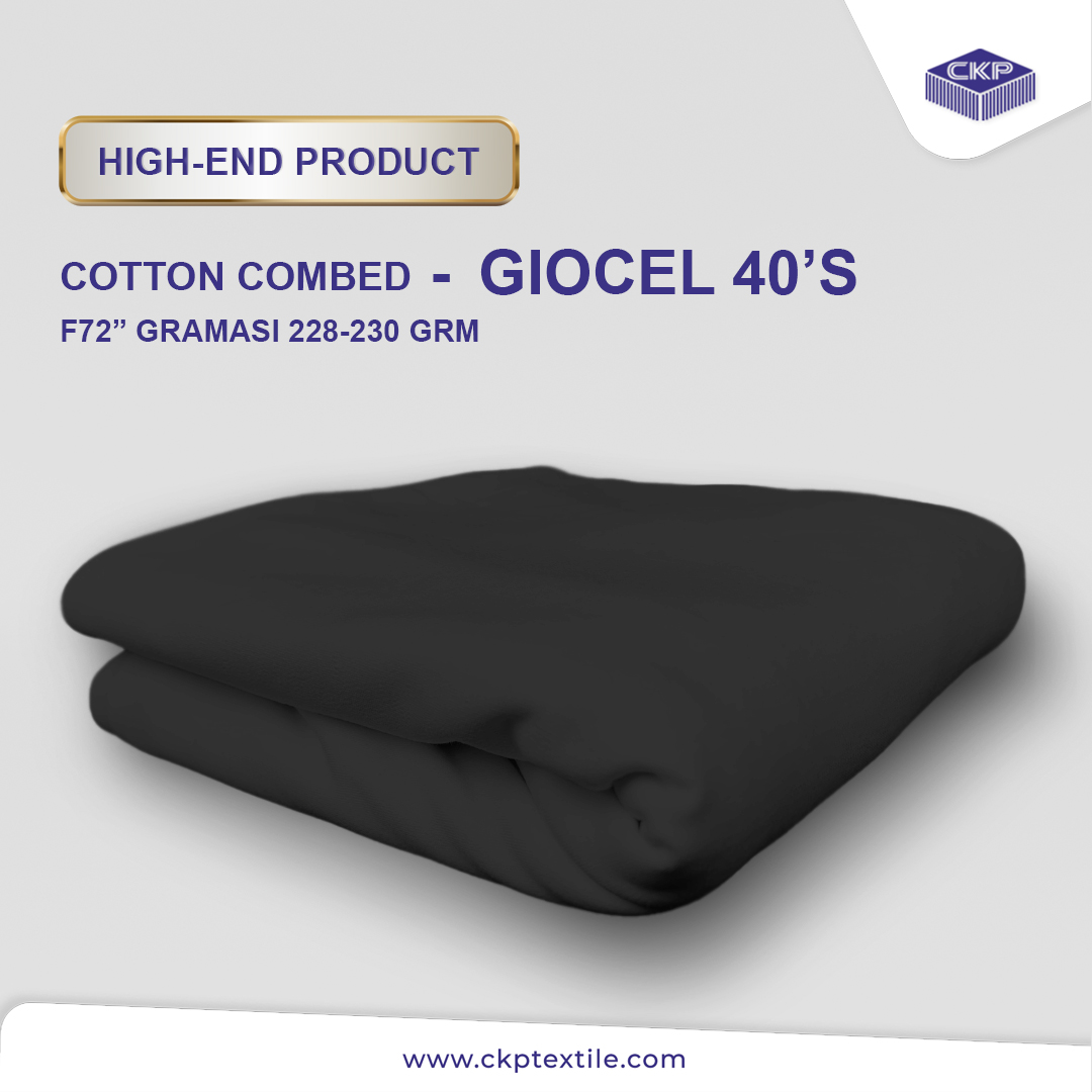 Premium Cotton Combed Giocel – Nanoblack
