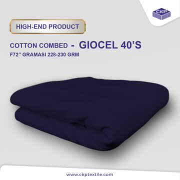 Premium Cotton Combed Giocel – Navy