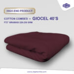 Premium Cotton Combed Giocel – Blush Red