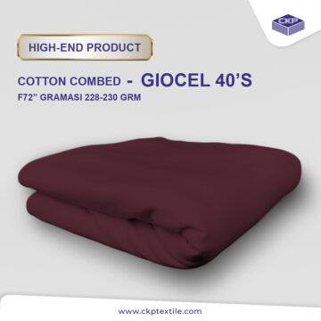 Premium Cotton Combed Giocel – Blush Red