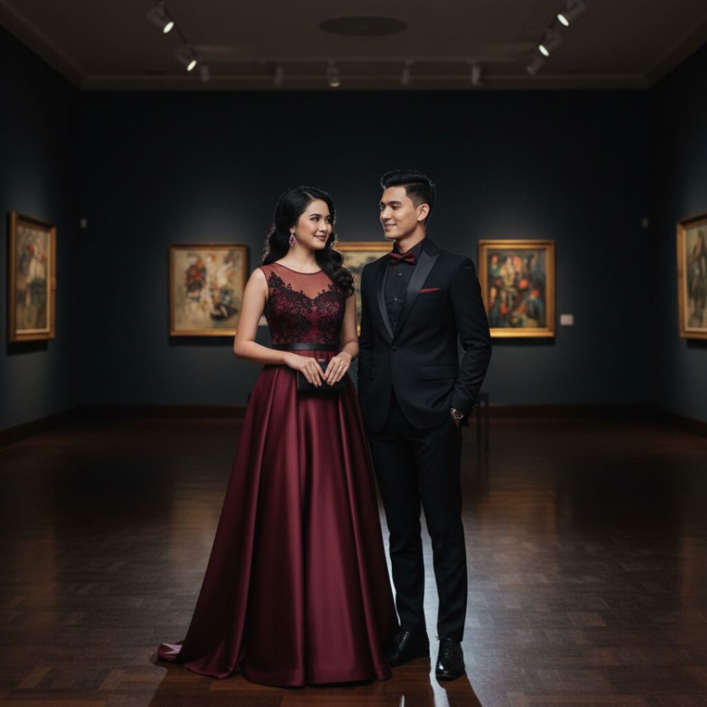 warna burgundy mix and match