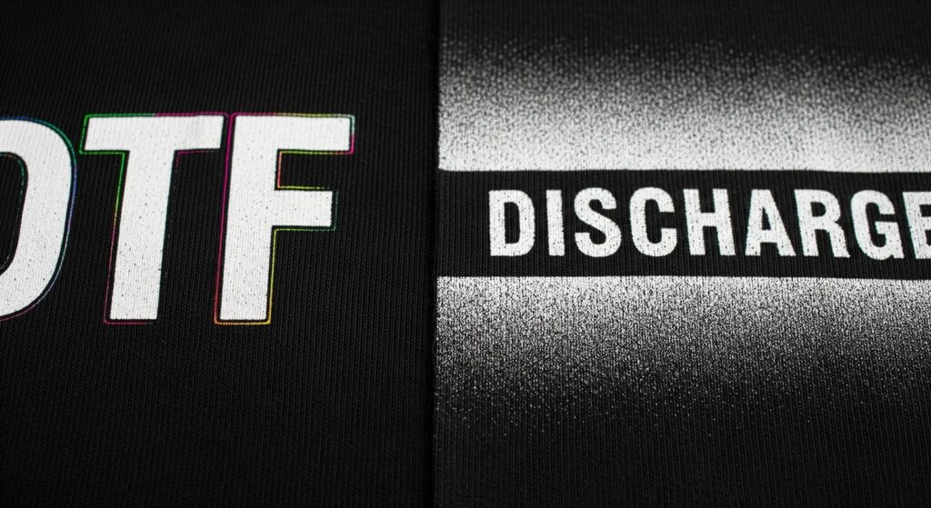 Sablon DTF vs Sablon Discharge