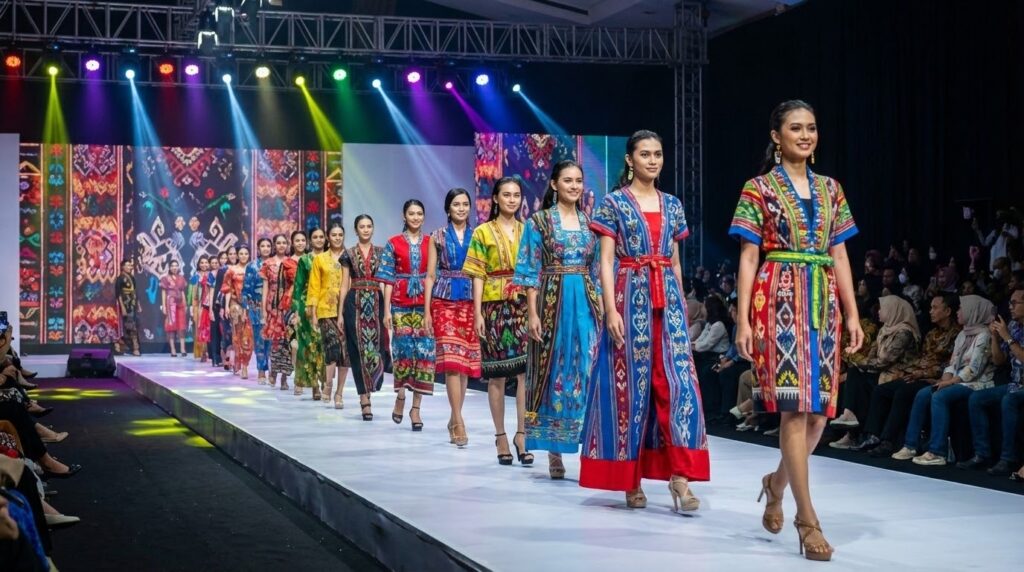 Fashion Show Wastra Nusantara | LIVE AOE 2026: Jadwal, Lokasi, dan Cara Daftar

Fashion Show Wastra Nusantara adalah peragaan busana tahunan yang menampilkan keindahan kain tradisional Indonesia dari seluruh kabupaten. Event ini menjadi bagian dari LIVE AOE 2026 (Apkasi Otonomi Expo) yang diselenggarakan pada 27 hingga 29 Agustus 2026 di Hall 3 dan 3A ICE BSD, Kabupaten Tangerang. 
Gelaran ini bertujuan mempromosikan kekayaan wastra nusantara sekaligus membuka peluang bagi desainer lokal untuk unjuk karya.
Apa Itu Fashion Show Wastra Nusantara?
Fashion Show Wastra Nusantara merupakan ajang peragaan busana yang mengangkat keindahan batik, tenun, songket, dan berbagai kain tradisional dari seluruh Indonesia. Gelaran ini telah menjadi side event andalan Apkasi Otonomi Expo sejak beberapa tahun terakhir dan berhasil menarik perhatian pecinta budaya Indonesia maupun pelaku industri fesyen.
Melalui panggung ini, pemerintah kabupaten dari berbagai daerah berkesempatan memamerkan busana adat khas wilayahnya. Tidak hanya sekadar pameran, event ini juga membuktikan bahwa desainer lokal Indonesia mampu bersaing dengan karya berkelas internasional melalui paduan motif etnik dan sentuhan desain kontemporer.

Informasi Lengkap AOE 2026
Jadwal dan Lokasi Acara
Berikut detail penyelenggaraan Fashion Show Wastra Nusantara LIVE AOE 2026:
Informasi
Detail
Tanggal
27, 28, 29 Agustus 2026
Lokasi
Hall 3 dan 3A ICE BSD
Alamat
Indonesia Convention Exhibition, Kabupaten Tangerang, Banten
Jam Operasional
10.00 hingga 17.00 WIB
Biaya Masuk
Gratis untuk umum

Tema Tahun Ini
AOE 2026 mengusung tema "Jelajahi Ragam Komoditas Indonesia Tanpa Batas" yang menegaskan keberagaman produk unggulan daerah. Tema ini sejalan dengan misi Fashion Show Wastra Nusantara untuk memperkenalkan kain tradisional dari berbagai suku dan budaya kepada masyarakat luas serta pasar global.
Ketentuan Peserta Fashion Show
Syarat Busana yang Diperbolehkan
Peserta Fashion Show Wastra Nusantara AOE 2026 wajib memenuhi ketentuan busana berikut:
✓ Busana harus menonjolkan unsur kain tradisional nusantara minimal 60 persen dari total bahan
✓ Boleh dikombinasikan dengan bahan modern namun tetap menjaga keaslian motif etnik dan nilai budaya
✓ Tidak diperkenankan menggunakan busana vulgar atau menyinggung unsur SARA
✓ Peserta diperbolehkan membawa aksesori pendukung seperti selendang, tas, atau headpiece yang relevan
Syarat Penampilan di Panggung
Setiap peserta Fashion Show Wastra Nusantara memiliki durasi tampil 2 hingga 5 menit termasuk pose dan catwalk. Peserta wajib memperagakan busana dengan gaya percaya diri dan elegan. Ketepatan waktu hadir sesuai jadwal menjadi kewajiban, dan panitia berhak mendiskualifikasi peserta yang melanggar ketentuan.

Jenis Kain Tradisional yang Dipamerkan
Fashion Show Wastra Nusantara menampilkan beragam kerajinan tangan tekstil dari seluruh Indonesia. Berikut jenis wastra yang biasa ditampilkan:
Batik Nusantara
Batik merupakan warisan budaya yang telah diakui UNESCO sejak 2009. Dalam Fashion Show Wastra Nusantara, batik tulis dan batik cap dari berbagai daerah seperti Solo, Pekalongan, dan Cirebon kerap menjadi primadona. Motif klasik seperti parang, kawung, dan mega mendung dipadukan dengan potongan modern yang tetap elegan.
Tenun Ikat dan Songket
Kain tenun ikat dari Flores, tenun ulos dari Sumatera Utara, hingga tenun endek Bali menjadi daya tarik tersendiri. Sementara itu, songket Palembang dan songket Minangkabau dengan hiasan khas daerah berupa benang emas memberikan kesan mewah dan berkelas pada setiap rancangan busana.
Kain Khas Daerah Lainnya
Selain batik dan tenun, Fashion Show Wastra Nusantara juga memamerkan kain lurik Jawa, kain gringsing Bali, kain cual Bangka Belitung, dan berbagai tekstil tradisional lainnya. Setiap kain memiliki filosofi dan makna simbolik yang mencerminkan identitas budaya masyarakat pembuatnya.


Cara Pendaftaran dan Timeline
Prosedur Pendaftaran
Peserta Fashion Show Wastra Nusantara LIVE AOE 2026 berasal dari pemerintah kabupaten yang terdaftar sebagai peserta pameran AOE. Pendaftaran dilakukan melalui koordinasi dengan panitia Apkasi Otonomi Expo. Setiap daerah dapat mengirimkan perwakilan untuk memperagakan busana adat berbahan kain tradisional khas wilayahnya.
Hadiah dan Penghargaan
Para pemenang Fashion Show Wastra Nusantara berkesempatan mendapatkan hadiah pembinaan dengan total puluhan juta rupiah. Penghargaan ini bertujuan mendorong pelestarian wastra dan memberdayakan seniman tekstil serta pengrajin lokal di seluruh Indonesia.
Mengapa Harus Hadir di Event Ini?
Fashion Show Wastra Nusantara AOE 2026 bukan sekadar peragaan busana biasa. Event ini menjadi wadah strategis untuk:
Manfaat
Keterangan
Networking
Bertemu desainer lokal, pengrajin, dan pelaku industri fesyen
Edukasi
Mengenal ragam kain tradisional dan filosofinya
Bisnis
Peluang business matching dan kemitraan
Inspirasi
Melihat tren sustainable fashion berbasis budaya lokal

Gelaran ini terbuka untuk umum tanpa dipungut biaya. Masyarakat dapat menyaksikan langsung bagaimana kerajinan tangan para pengrajin wastra ditransformasi menjadi karya haute couture yang memukau.
Pertanyaan yang Sering Diajukan
Siapa yang bisa menjadi peserta Fashion Show Wastra Nusantara?
Peserta berasal dari perwakilan pemerintah kabupaten yang terdaftar sebagai peserta pameran AOE 2026. Setiap daerah mengirimkan model untuk memperagakan busana adat berbahan kain tradisional khas daerahnya.
Apakah pengunjung umum bisa menonton Fashion Show Wastra Nusantara?
Ya, Fashion Show Wastra Nusantara LIVE AOE 2026 terbuka untuk umum dan gratis. Pengunjung dapat hadir di ICE BSD Tangerang pada 27 hingga 29 Agustus 2026 mulai pukul 10.00 WIB.
Apa saja kriteria penilaian dalam kompetisi ini?
Penilaian meliputi keaslian motif etnik, kreativitas desain kontemporer, kesesuaian dengan tema, serta penampilan model di atas panggung. Keputusan dewan juri bersifat mutlak.

Wujudkan Kebanggaan Wastra Indonesia Bersama
Fashion Show Wastra Nusantara LIVE AOE 2026 menjadi bukti nyata bahwa kain tradisional Indonesia mampu bersanding dengan tren fesyen dunia. Dengan menghadiri atau berpartisipasi dalam event ini, Anda turut mendukung pelestarian budaya dan memberdayakan para seniman tekstil nusantara. Catat tanggalnya dan jadilah bagian dari perayaan keindahan wastra Indonesia di ICE BSD Tangerang.
Referensi
Apkasi Otonomi Expo. Fashion Show Wastra Nusantara AOE 2026. apkasiexpo.com
Kementerian Sekretariat Negara. Presiden Prabowo Resmi Buka APKASI Otonomi Expo 2025. setneg.go.id
Jakarta Fashion Week. Mengemas Wastra Nusantara dalam Mode Modern. jakartafashionweek.co.id
ANTARA News. Peragaan Busana Wastra Nusantara di Berbagai Daerah. antaranews.com
Fitinline. Trend Berkain 2025: Kombinasi Budaya dan Gaya Kontemporer. fitinline.com

META TAGS
Meta Title: Fashion Show Wastra Nusantara LIVE AOE 2026: Jadwal, Lokasi, Cara Daftar
Meta Description: Fashion Show Wastra Nusantara hadir di LIVE AOE 2026 pada 27 sampai 29 Agustus di ICE BSD Tangerang. Saksikan peragaan busana kain tradisional Indonesia gratis!
Tags: Fashion Show Wastra Nusantara, AOE 2026, Apkasi Otonomi Expo, kain tradisional Indonesia, batik nusantara, tenun ikat, songket, busana adat, peragaan busana, ICE BSD Tangerang, desainer lokal, kerajinan tangan, wastra Indonesia, pameran tekstil, budaya Indonesia

