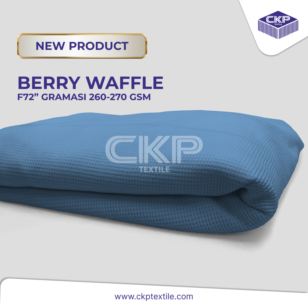 Berry Waffle – Steel Blue