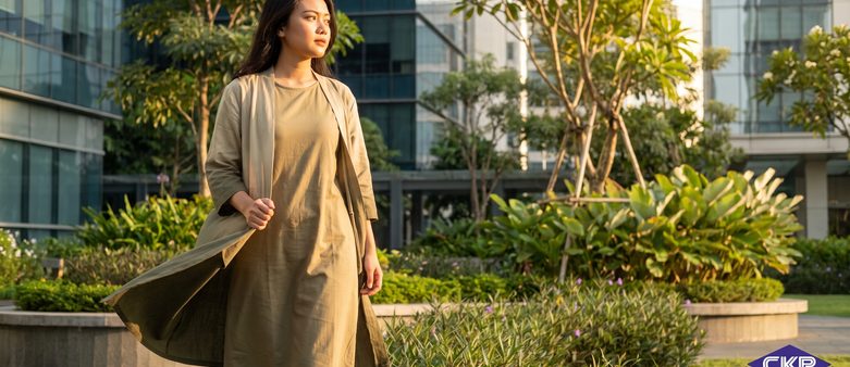 ckptextile ootd warna khaki